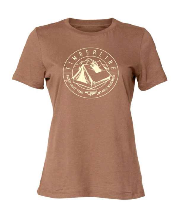 Pacific Crest Trail Women's Cut Short Sleeve T-Shirt - Chestnut